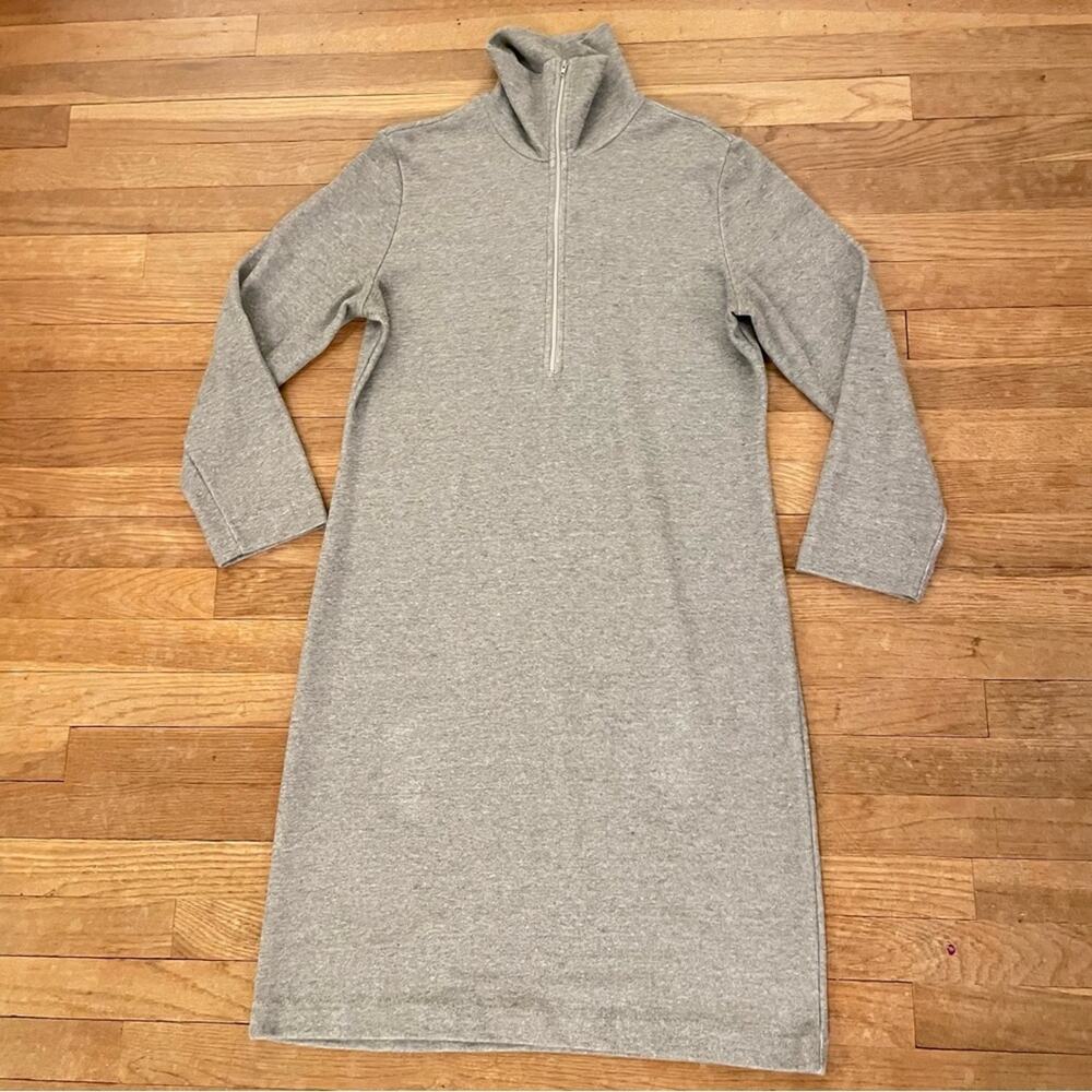 Weekenders gray turtleneck knee length sweater dress size medium M b21